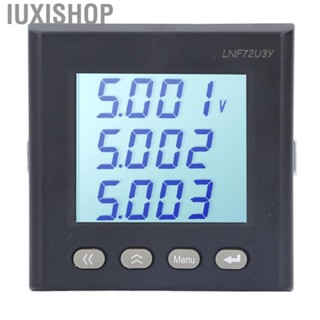 Iuxishop 3 Phase Voltage Meter  AC DC80‑270V Realtime Detection LCD Intelligent Ammeter  for Chemical Industry