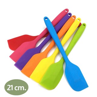 ไม้พาย ซิลิโคนสี S 21cm เล็ก สุ่มสี