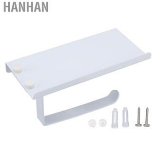 Hanhan Towel Rack  Easy Install Toilet Paper Holder Phone Shelf with Screws for Kitchen for Shower Room