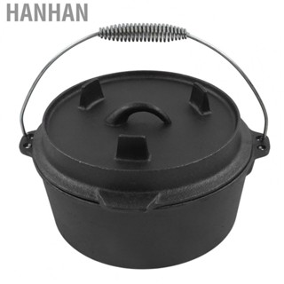 Hanhan Dutch Oven Camping With Lid Cook Evenly Dutch Oven With  Notch