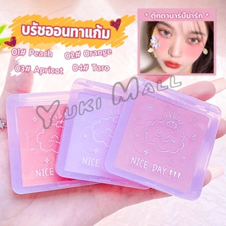 Yuki บลัชออน บลัชออนโทนส้ม บรัชออนทาแก้ม เนื้อดี สีสวย ติดทน blush