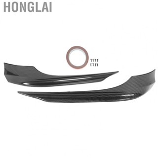 Honglai Front Bumper Lip Chin Splitter  Scratch Resistant Low Drag Aerodynamic Front Bumper Lip Air Chin Spoiler Hardness PP  for Vehicle