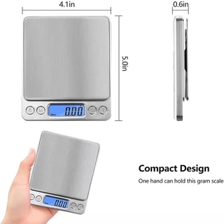 เครื่องชั่งน้ำหนัก เครื่องชั่งครัว 3kg/0.1g หน้าจอ LCD ความละเอียดสูง เครื่องชั่งอาหาร กิโลดิจิตอล เครื่องชั่งดิจิตอล
