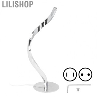 Lilishop Curved Table Lamp Modern 3000K White Light  Spiral Desk Light 100‑240V FF