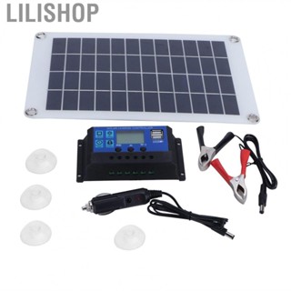 Lilishop 10W 18V Solar Panel Kit Polysilicon Solar Panel  W/10A Solar Controlle US