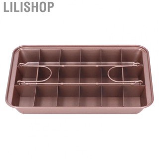 Lilishop Brownie Baking Tray Even Heat Distribution Donut Mold for Kitchen