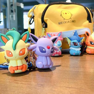 Alisondz 10 รูปแบบ ตุ๊กตาปิกาจู พวงกุญแจ Espeon กระเป๋าจี้ โปเกม่อน ฟิกเกอร์ ของเล่น ปิกาจู แอคชั่น พวงกุญแจ อะนิเมะ ตกแต่ง โมเดล Sylveon Elf กระเป๋า ของเล่น รถ พวงกุญแจ