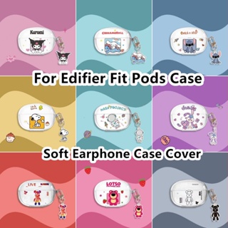 【คุณภาพสูง】เคสหูฟัง แบบนิ่ม ลายการ์ตูน สําหรับ Edifier Fit Pods