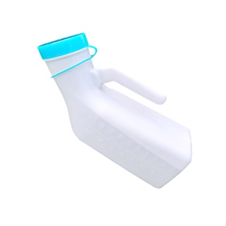 1000ml Convenient Portable Heavy Duty Screw In Spill Stopper With Fluorescent Lid Thick Plastic Pee Bottles Mens Urinal