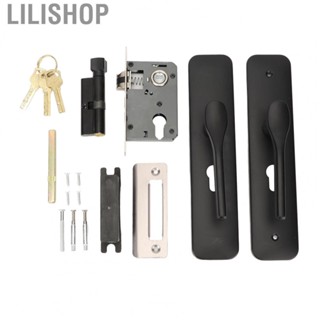 Lilishop Door Handle Lock Suit   Oxidation Tight Fit Bending Angle Aesthetic Style Door Lock Set  for Bedroom