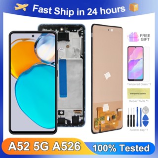 อะไหล่หน้าจอสัมผัสดิจิทัล LCD A52 5G สําหรับ Samsung Galaxy A52 5G A526B A526F A526F/DS