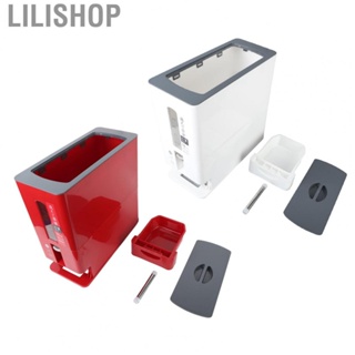 Lilishop Measurable Rice Cylinder  Automatic Tight Seal PP One Touch Control Household Cereal Dispenser Bucket  for Kitchen