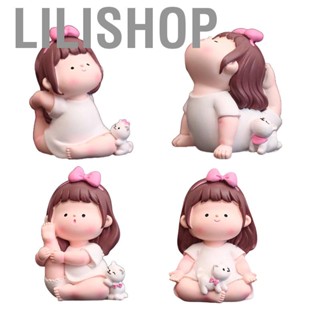 Lilishop Sports Girl Figurine  Stylish Yoga Girl Figurine Portable  for Home