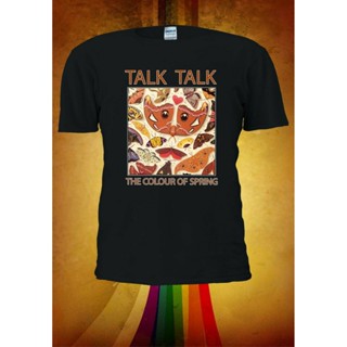 ขายดี เสื้อยืด ผ้าฝ้าย พิมพ์ลาย Talk Talk The Color Of Spring 3D สีดํา แฟชั่น สําหรับผู้ชาย 385259