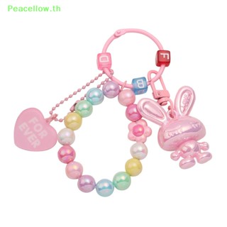 Peacellow พวงกุญแจอะคริลิค จี้กระต่ายน่ารัก สีแคนดี้ สําหรับผู้หญิง TH