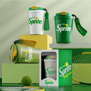 แก้วเก็บความร้อนสแตนเลส316 ถ้วยกาแฟร่วม Sprite Fanta แก้วน้ำเซรามิกสำหรับนักเรียนแบบพกพาสร้างสรรค์HZGKW0183