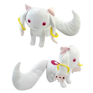 ตุ๊กตายัดนุ่น Puella Magi Madoka Magica Kyubey Qbay Cat ขนาด 23 ซม. ของเล่นสําหรับเด็ก