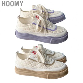 Hoomy Women Skate Shoes  Fashionable Clear Texture Skin Friendly Breathable Female Skate Shoes  for Travelling