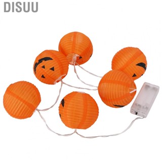 Disuu 6pcs Pumpkin Lanterns Foldable Safe Light Weight  Halloween Light ForBackyard