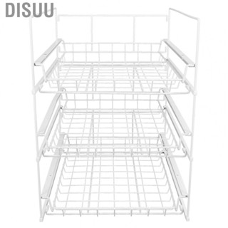 Disuu Storage Rack Three Layer Detachable Wardrobe Shelf Kitchen  Drying RE