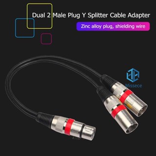 Nue สายเคเบิลแจ็คตัวเมีย 3Pin XLR ตัวเมีย 3Pin เป็นตัวผู้ 2 คู่ สําหรับไมโครโฟน M [Missece.th]