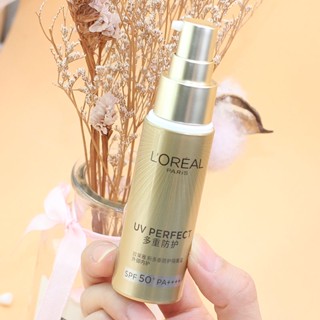 Loreal ครีมกันแดด โลชั่นกันแดด SPF50+ 30 มล. ให้ความชุ่มชื้น ซ่อมแซมผิว