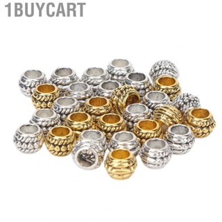 1buycart Beard Tube Beads  Hair Beads 30pcs Dreadlocks Beads Hair Accessories Zinc Alloy  for Daily Use for Holiday Party