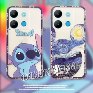 เคสโทรศัพท์มือถือ TPU นิ่ม แบบใส ลายการ์ตูน ด้านหลัง สีฟ้า สําหรับ Infinix Note 30 Pro VIP 30i Hot 30 Play NFC FREE FIRE Smart 7 Plus HD 4G 5G Note30 30Pro