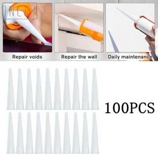 【ONCEMOREAGAIN】Glue Nozzle 10*1.7*1.7cm Caulk Caulking Tool Clear Plastic Sealant Kit