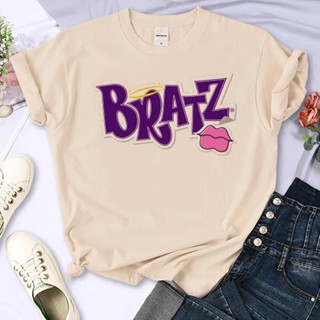 เสื้อยืด พิมพ์ลายกราฟฟิค Bratz สไตล์ฮาราจูกุ สตรีท สําหรับผู้หญิง