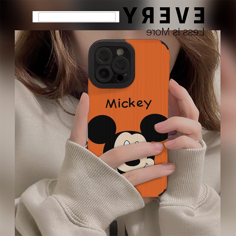 เคส Iphone 11 12 13 14 Pro Max IPX Xr Xs Max 7 8 6s Plus แฟชั่น Mickey เคสโทรศัพท์ซิลิโคนกันกระแทก
