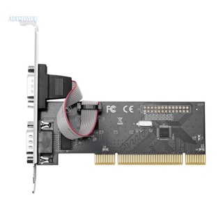 【3C】อะแดปเตอร์การ์ดต่อขยาย Pci เป็นพอร์ตอนุกรมสองพอร์ต RS232 PCI เป็น DB9 สําหรับคอมพิวเตอร์