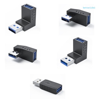 Btm อะแดปเตอร์ขยาย USB มุม 90 องศา USB3 0 5Gbps ตัวผู้ เป็นตัวเมีย สําหรับแล็ปท็อป