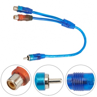 ⚡READYSTOCK⚡Audio Cable 27 Cm Blue Copper + Aluminum New Brand New Car Audio Systems