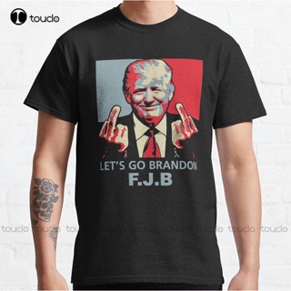 เสื้อยืด ขนาดใหญ่ พิมพ์ลาย Lets Go Brandon Conservative Anti Liberal Biden Chant สไตล์คลาสสิก สําหรับผู้ชาย และผู้หญิง