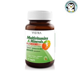 VISTRA Multivitamins &amp; Minerals Amino - วิสทร้า มัลติวิตามินและมิเนอรัล(30 เม็ด) [HT]