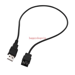 Hsv อะแดปเตอร์เชื่อมต่อพัดลมระบายความร้อน USB เป็น 4-Pin 3-Pin 22AWG สําหรับแล็ปท็อป