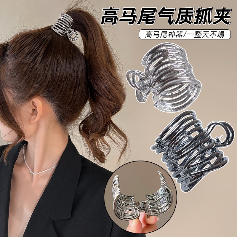 Simple High หางม้าคว้าคลิป High-End กิ๊บติดผม Headdress Hairpin 2023
