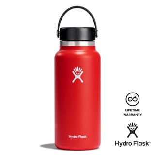 Hydroflasks- กระติกน้ําร้อน สเตนเลส แบบยืดหยุ่น สีแดง สําหรับเดินทาง