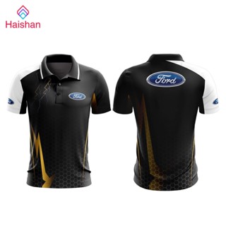 Haishan MOTOSHIRT FORD-A01-22 เสื้อคอปกแขนสั้น