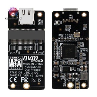 อะแดปเตอร์ M.2 เป็น USB 3.1 TYPE C PCIE NVME SSD M.2 SATA SSD เป็น USB C 10Gbps DualProtocol รองรับ M2 SSD 2230 42 60 80