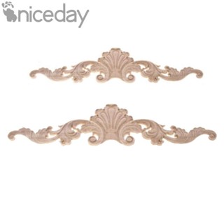 #NICEDAY-Applique Natural 2Model Corner Decal Carved Craft Furniture Home Decor Wood