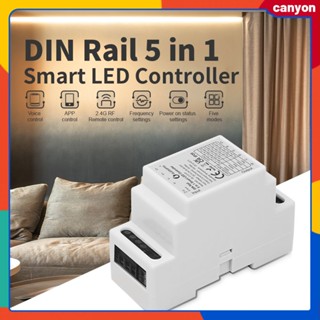 Gledopto Zigbee 3.0 Din Rail 5 In 1 Smart Led Controller รองรับการควบคุมสองทาง ความสว่างของสีที่ปรับได้ การควบคุมด้วยเสียงแบบแฮนด์ฟรีทำงานร่วมกับ Alexa canyon