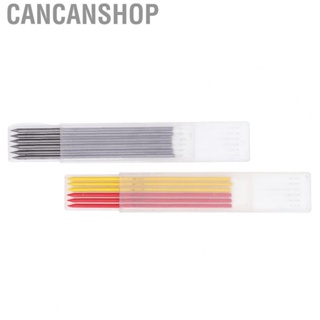 Cancanshop HB Carpenter Pencil Refill Kit  Graphite Wax Black Red Yellow Carpenter Pencil Refill Set 2.8mm  for Metal for Glass