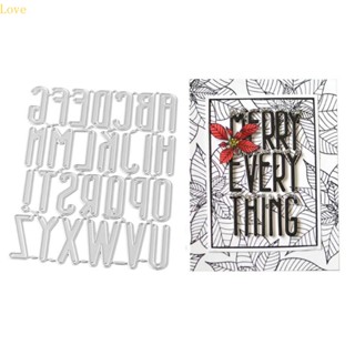 แผ่นแม่แบบ ตัดลายตัวอักษร Love A to Z สําหรับตกแต่งสมุด การ์ด อัลบั้ม หัตถกรรม DIY