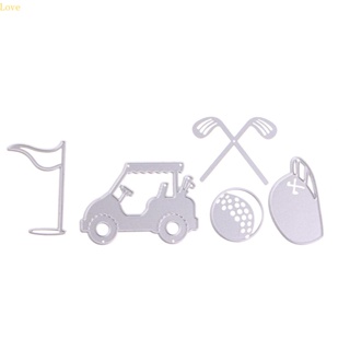 Love Golf แผ่นแม่แบบ ตัดลายนูน สําหรับตกแต่งสมุด อัลบั้ม การ์ด หัตถกรรม DIY