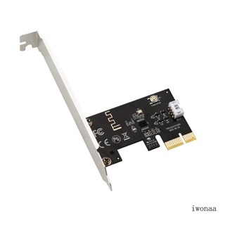 Iwo PCI-e1X เดสก์ท็อป PC รีโมทคอนโทรล อะแดปเตอร์สวิตช์เปิดปิด รีเซ็ต บลูทูธ เข้ากันได้กับแอป รีโมตคอนโทรล