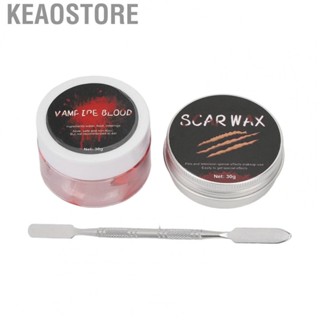 Keaostore Halloween Blood Makeup Horror Style  Wax Kit for Festivals