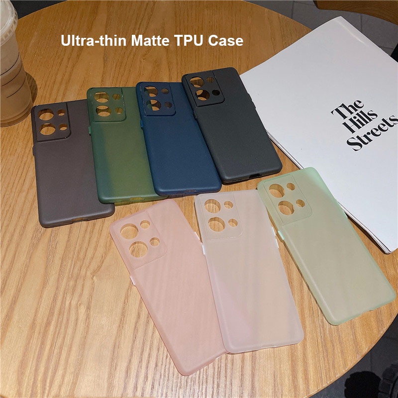 เคส TPU ป้องกันลายนิ้วมือเคลือบบางเฉียบสําหรับ Oppo Reno 11 10 9 Reno 10 Pro Plus ฝาหลังเชลล์