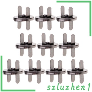 [Szluzhen1] กระดุมแป๊ก สีทอง สําหรับกระเป๋าสตางค์ กระเป๋าถือ เสื้อผ้า 10 ชิ้น